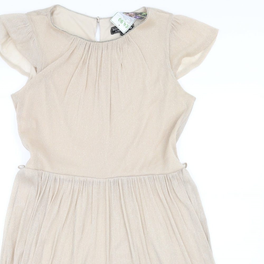 Billie & Blossom Womens Beige   Fit & Flare  Size 14