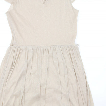Billie & Blossom Womens Beige   Fit & Flare  Size 14
