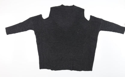 QED London Womens Grey   Cardigan Jumper Size M