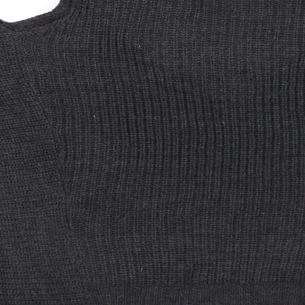 QED London Womens Grey   Cardigan Jumper Size M