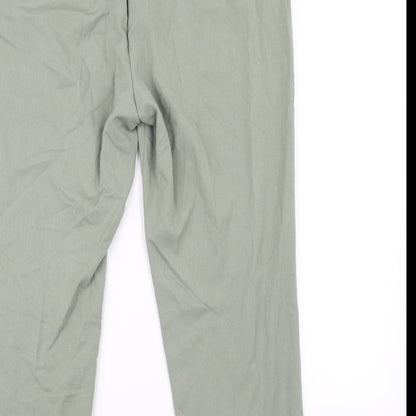 Womens UK Size 16 Marks and Spencer Regular Fit  Green Trousers
