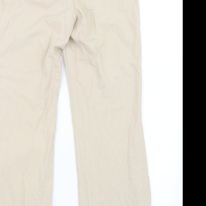 Womens UK Size 10 Marks and Spencer Regular Fit  Beige Trousers