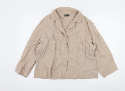 Womens UK Size 16 Alex & Co Beige Jacket