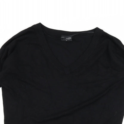 Soaked in Luxury Womens Black  Knit Pullover Jumper Size XS