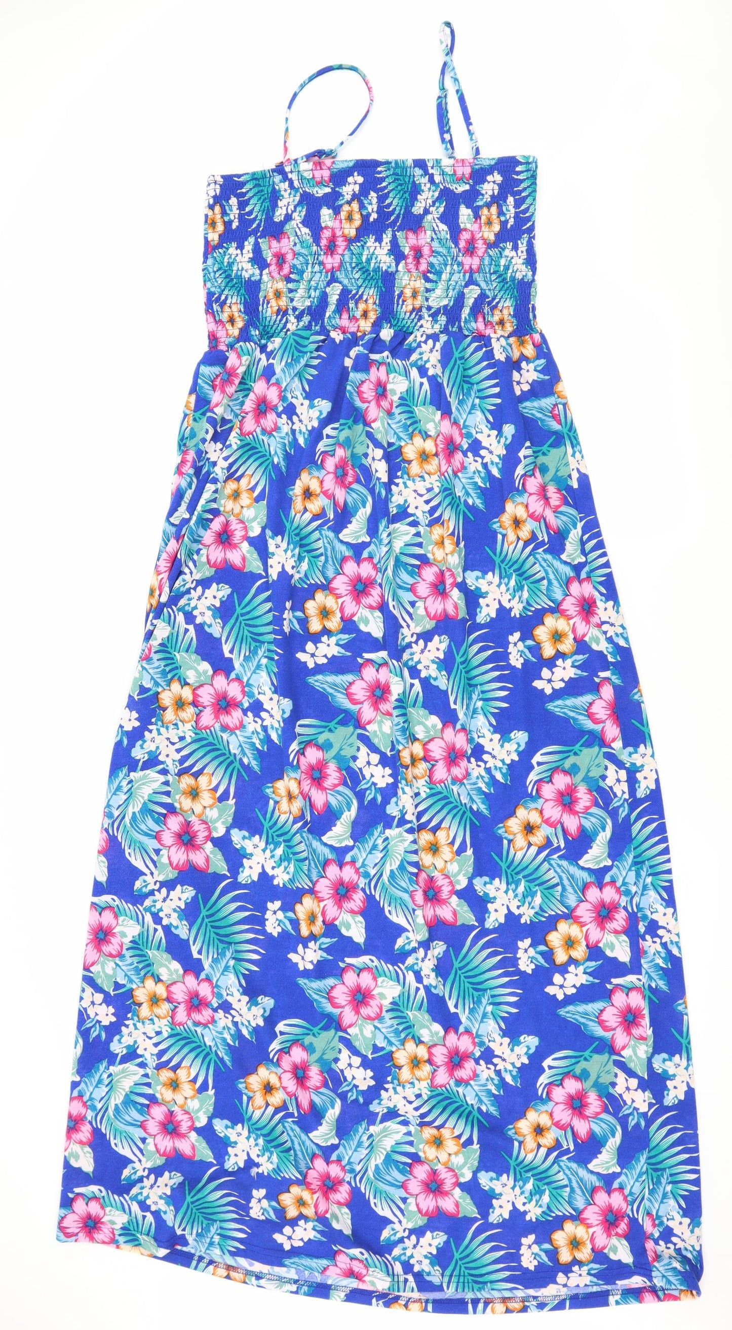 B.You Womens Blue Floral  Maxi  Size 10