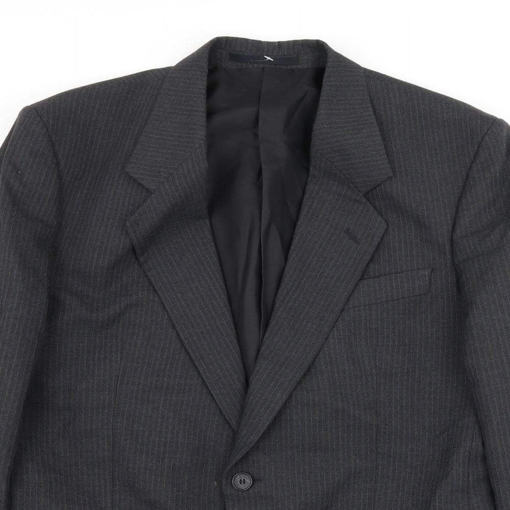 Mens UK Size M Preworn Regular Grey Suit Jacket