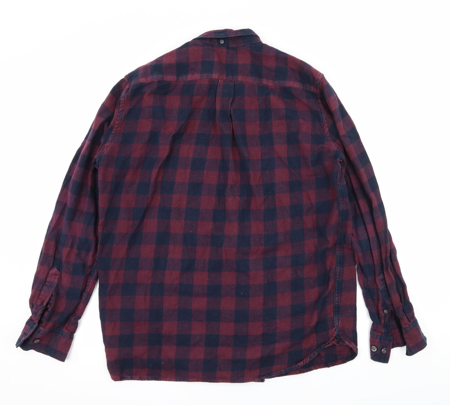 Mens UK Size L French Connection Purple  Button-Up Long Sleeve Casual Shirt