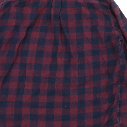 Mens UK Size L French Connection Purple  Button-Up Long Sleeve Casual Shirt