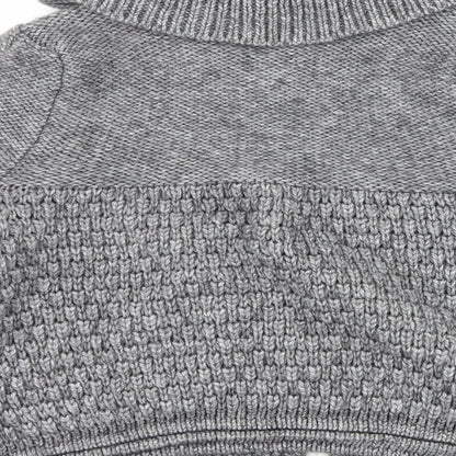 Anonymous Womens Grey  Knit Cardigan Jumper Size S