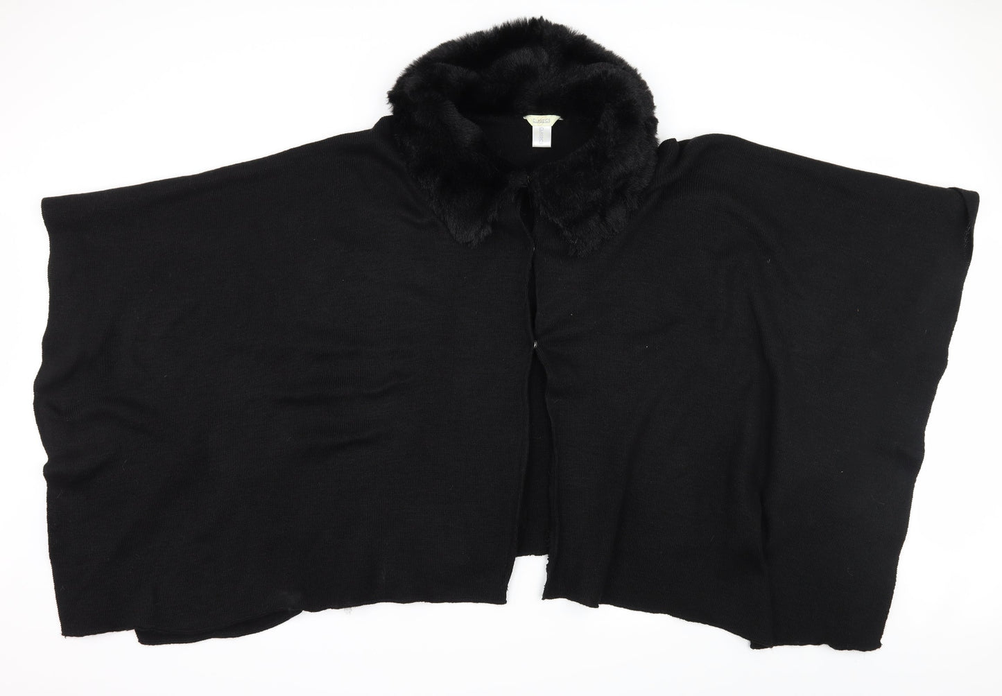 Classics Womens Black  Knit Cardigan Jumper One Size