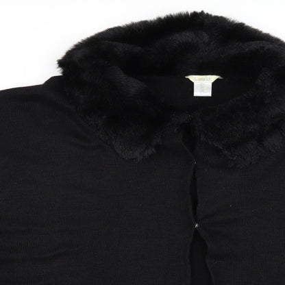 Classics Womens Black  Knit Cardigan Jumper One Size