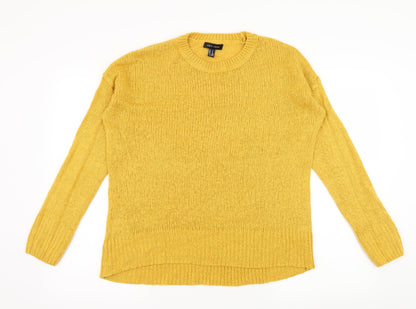 New Look Womens Yellow  Knit Pullover Jumper Size S