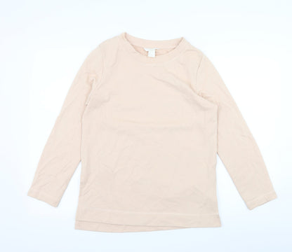 H&M Womens Pink  Jersey Pullover Sweatshirt Size S