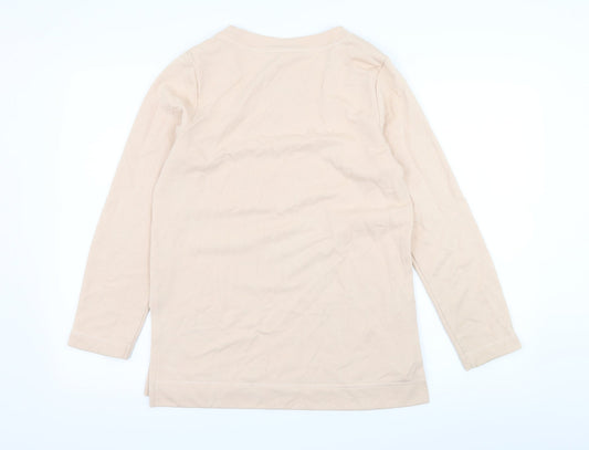 H&M Womens Pink  Jersey Pullover Sweatshirt Size S