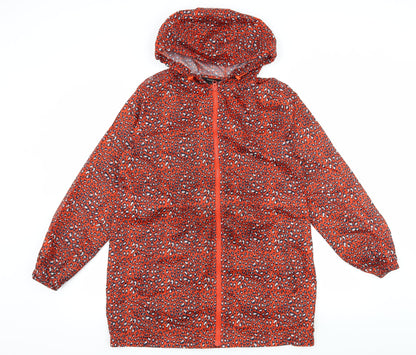 George Womens Red Animal Print  Jacket  Size 8