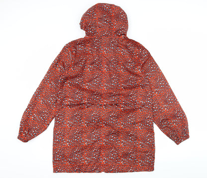 George Womens Red Animal Print  Jacket  Size 8
