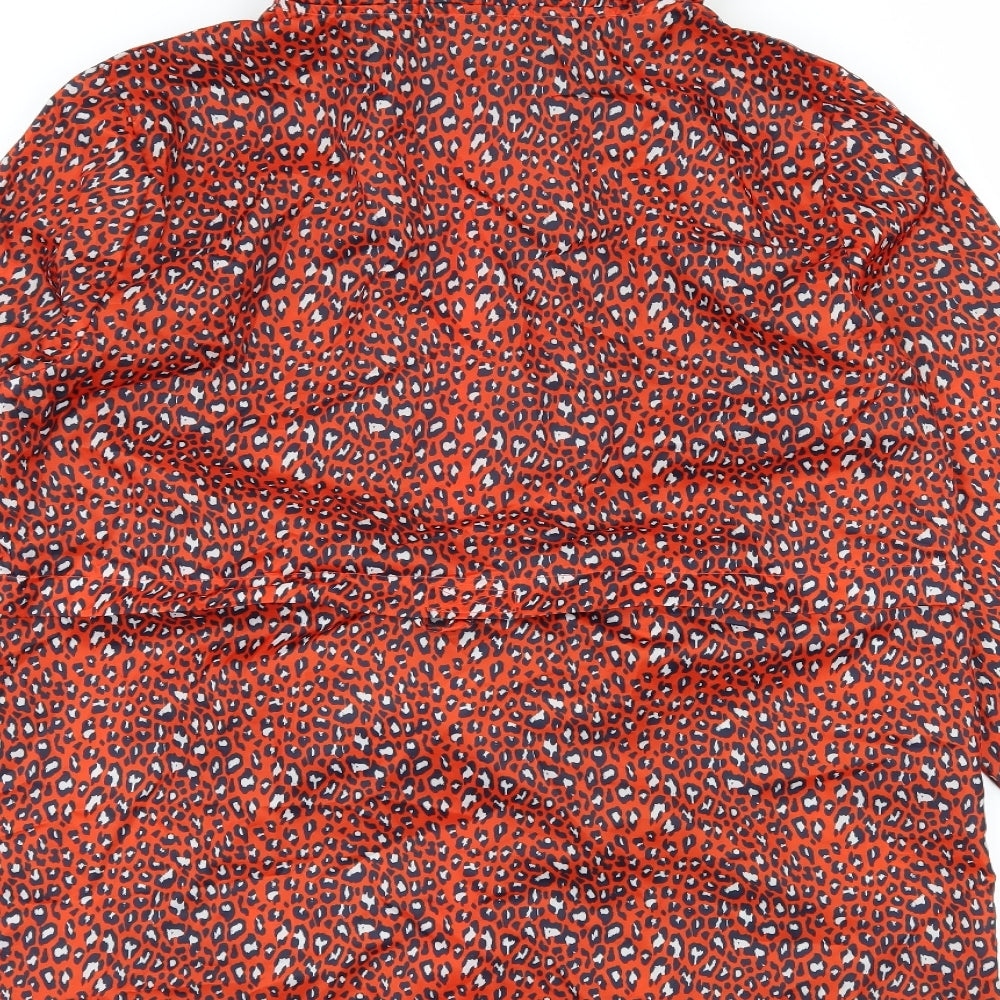 George Womens Red Animal Print  Jacket  Size 8