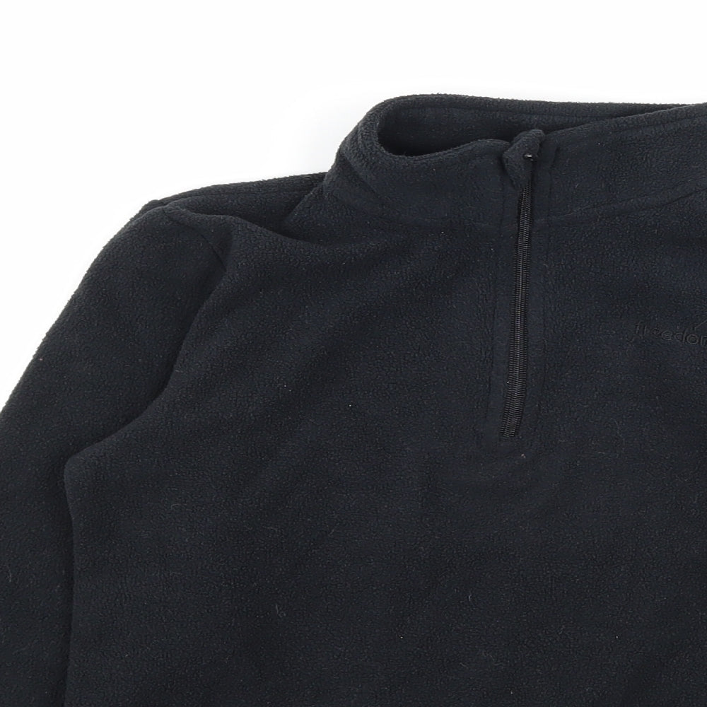 Freedom Trial Boys Black  Fleece Pullover Sweatshirt Size 7-8 Years