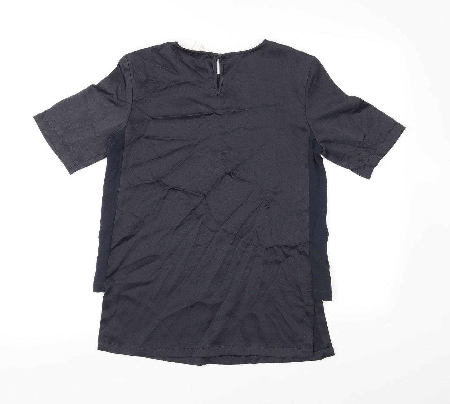 Womens UK Size 8 H&M Blue Basic Blouse