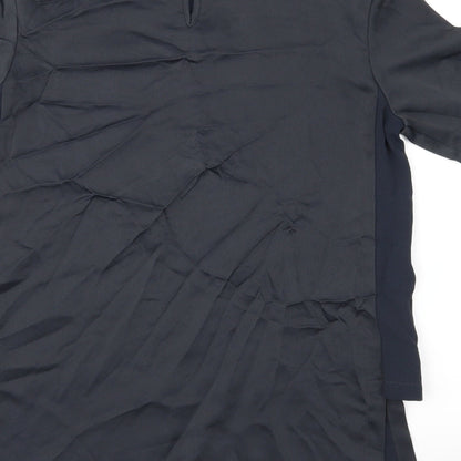 Womens UK Size 8 H&M Blue Basic Blouse