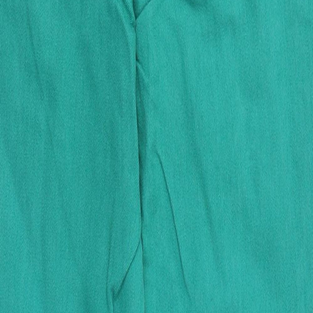 Womens UK Size 8 Divided Regular Fit Straight Green Jeans