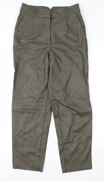 Womens UK Size 6 H&M Regular Fit  Green Trousers
