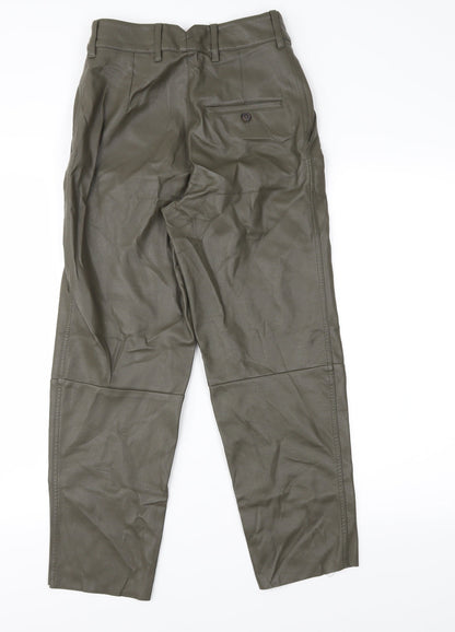 Womens UK Size 6 H&M Regular Fit  Green Trousers