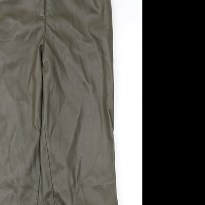 Womens UK Size 6 H&M Regular Fit  Green Trousers