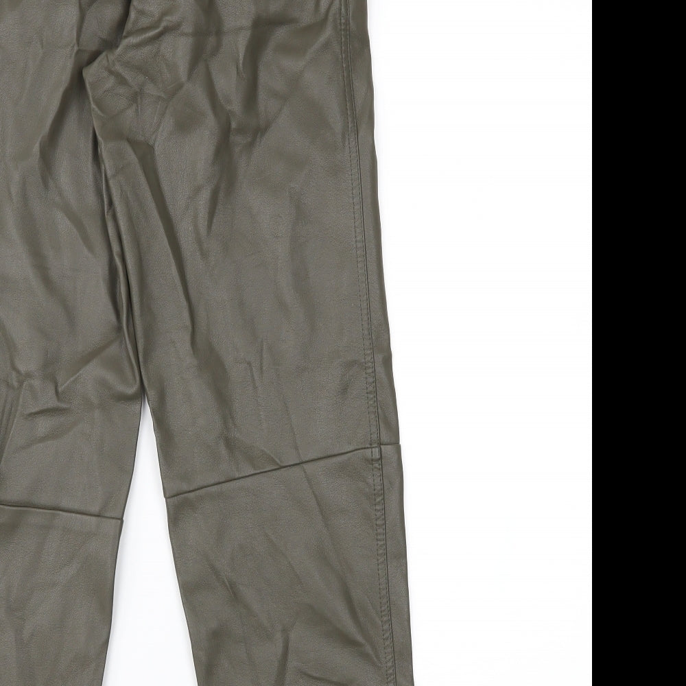 Womens UK Size 6 H&M Regular Fit  Green Trousers