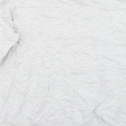 George Mens Grey   Henley Jumper Size L