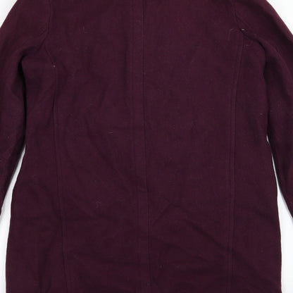 Womens UK Size 10 Wallis Purple Overcoat