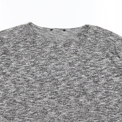 New Look Womens Grey  Knit Pullover Jumper Size S