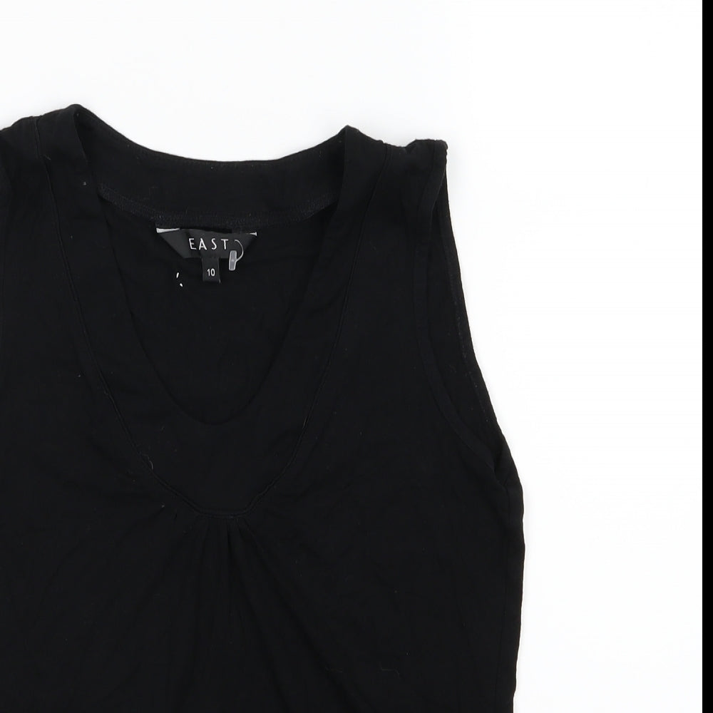 EAST Womens Black  Jersey Basic Tank Size 10