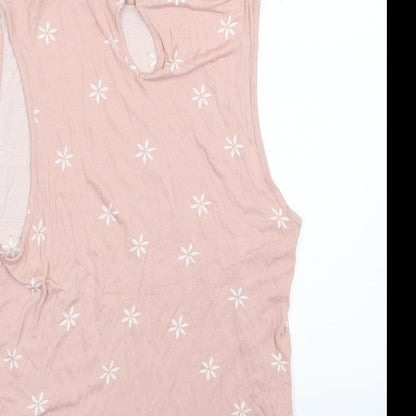 Atmosphere Womens Pink Floral Jersey Basic Blouse Size 16