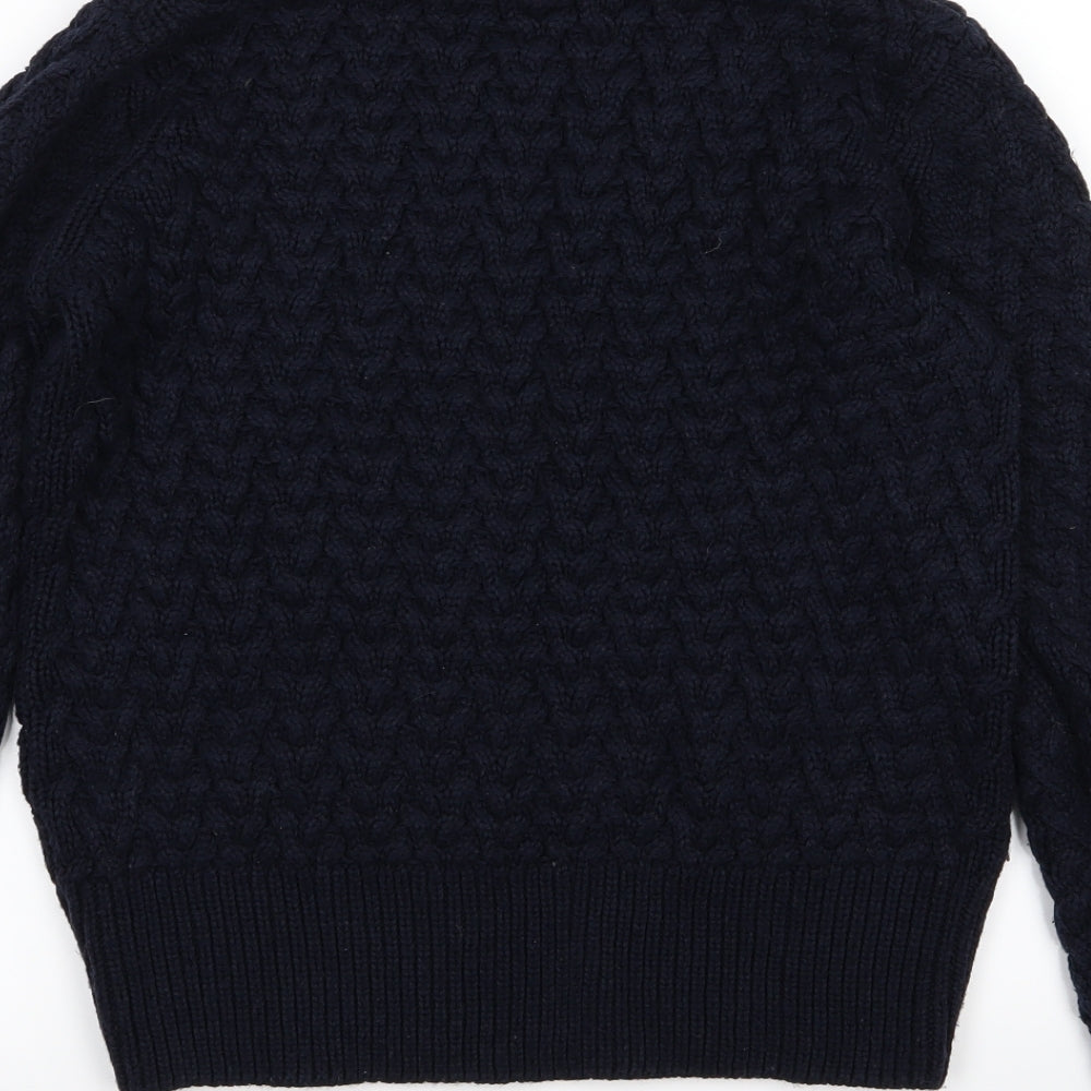 QED London Womens Blue  Knit Pullover Jumper Size S