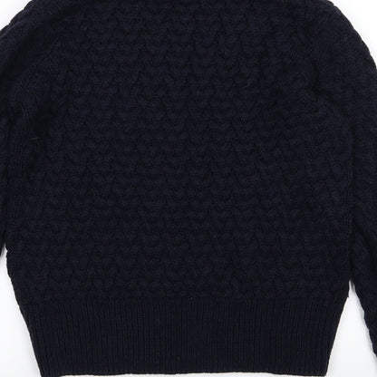 QED London Womens Blue  Knit Pullover Jumper Size S