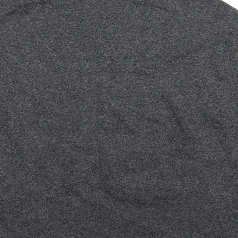 ESMARA Womens Grey Floral Jersey Pullover Sweatshirt Size L