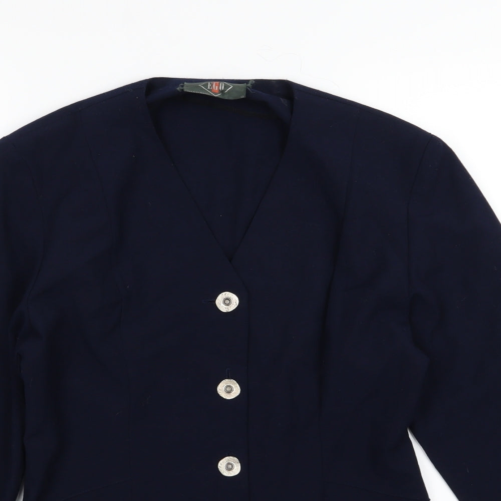 Ego Womens Blue   Jacket  Size 12