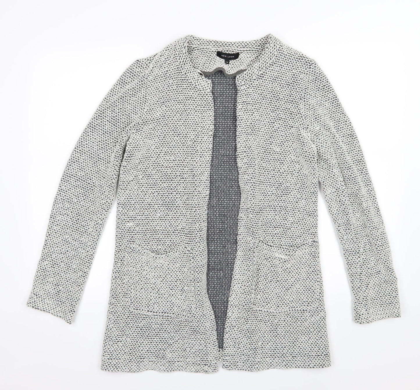 Womens UK Size 10 New Look Grey Jacket