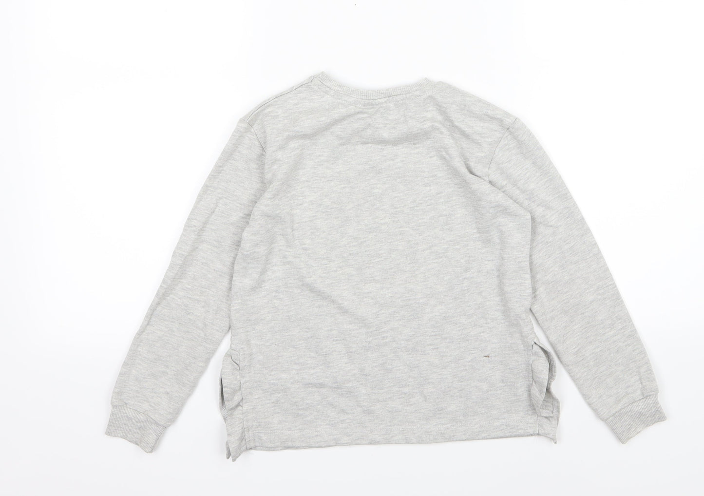 Primark Girls Grey  Jersey Pullover Sweatshirt Size 7-8 Years  - Frozen Elsa and Anna