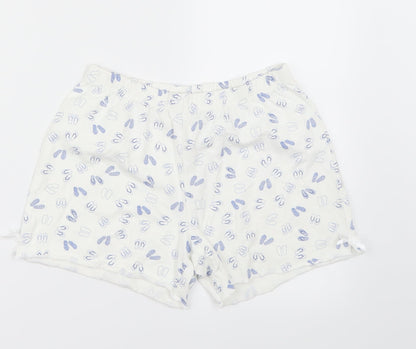 Miniman Girls White   Sweat Shorts Size 12 Years