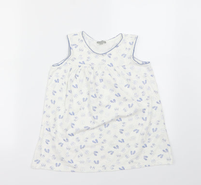 Miniman Girls White   Basic Tank Size 12 Years