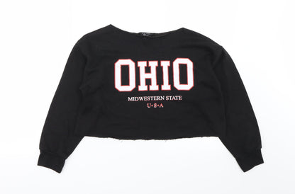 New Look Girls Black   Pullover Jumper Size 10-11 Years