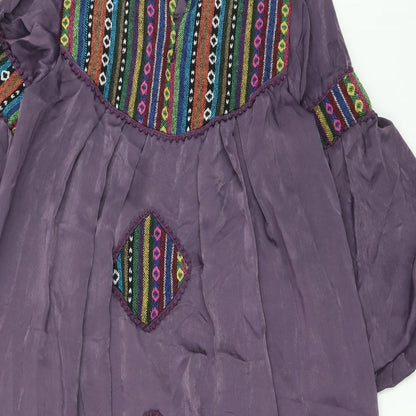 Al-Safa Mens Purple    Dress Shirt Size M