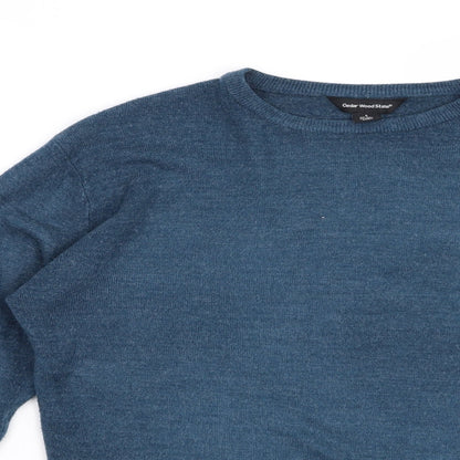 Cedar Wood State Mens Blue   Pullover Jumper Size S