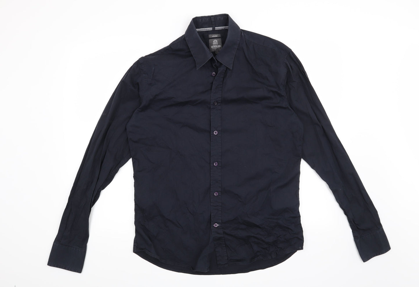 Sutherland Mens Blue    Button-Up Size L