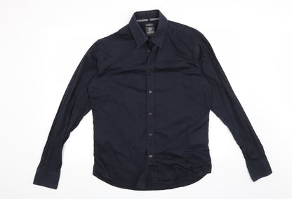 Sutherland Mens Blue    Button-Up Size L