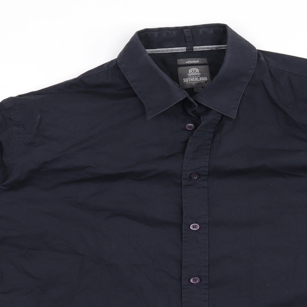 Sutherland Mens Blue    Button-Up Size L