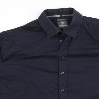 Sutherland Mens Blue    Button-Up Size L
