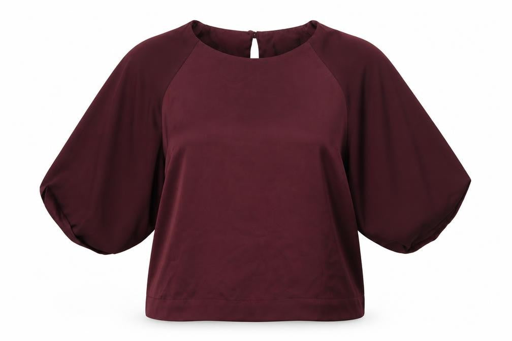 Womens UK Size 12 Topshop Purple Basic Blouse